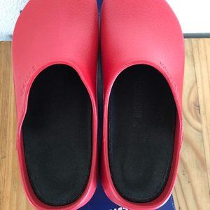 Birkenstock red clogs size 8 to 8.5